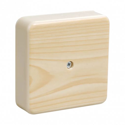 Коробка распаячная открытой установки IEK, 100 x 100 x 29 мм, IP40, сосна фото