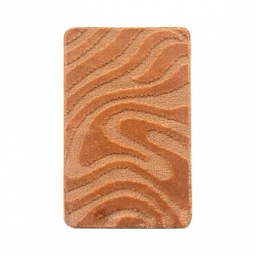 Коврик в ванную и туалет L Cadesi Lemis, 50 x 80 + 50 x 40 см, полипропилен, оранжевый фото