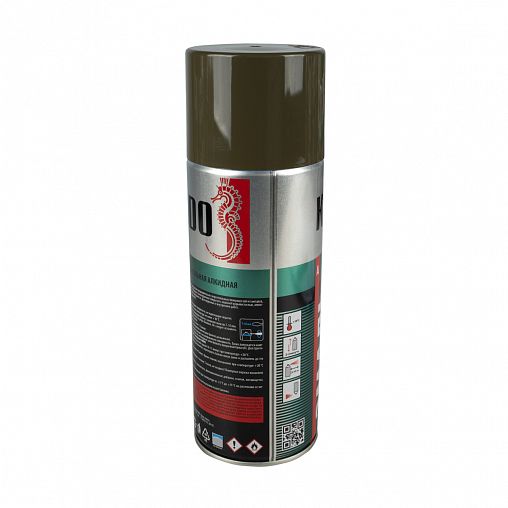 Аэрозольная алкидная краска Kudo KU-1005, 520 мл, RAL 6014, хаки фото