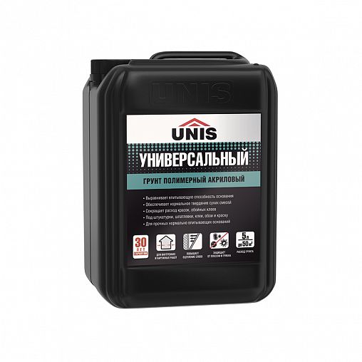 Грунтовка универсальная Unis, 5 л фото