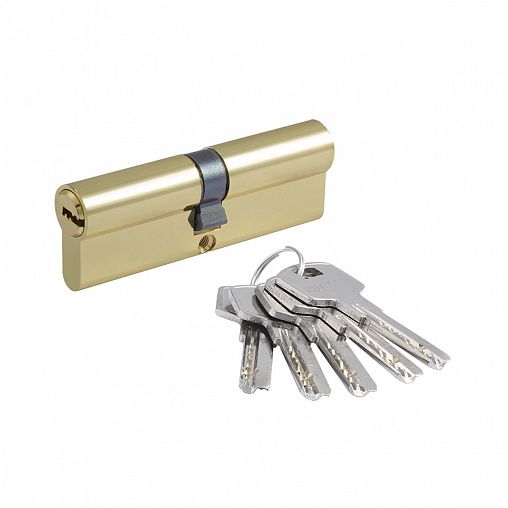 Цилиндровый механизм Нора-М STD Z ЛП-90 (45-45), ключ/ключ, золото фото