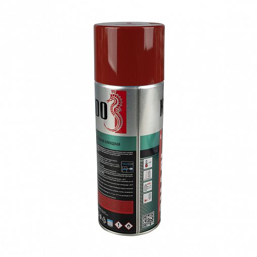 Аэрозольная алкидная краска Kudo KU-1024, 520 мл, RAL 8012, красно-коричневая фото