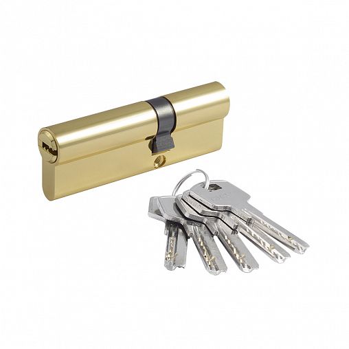 Цилиндровый механизм Нора-М STD Z ЛП-90 (55-35), ключ/ключ, золото фото