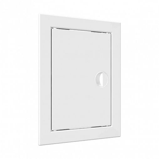 Люк-дверца ревизионная Evecs Л1520Р, ABS-пластик, с ручкой, с фланцем 146 x 196 мм, 168 x 218 мм фото