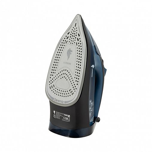 Утюг Leonord LE-1801, 3000 Вт, подошва керамическая, черно-синий фото