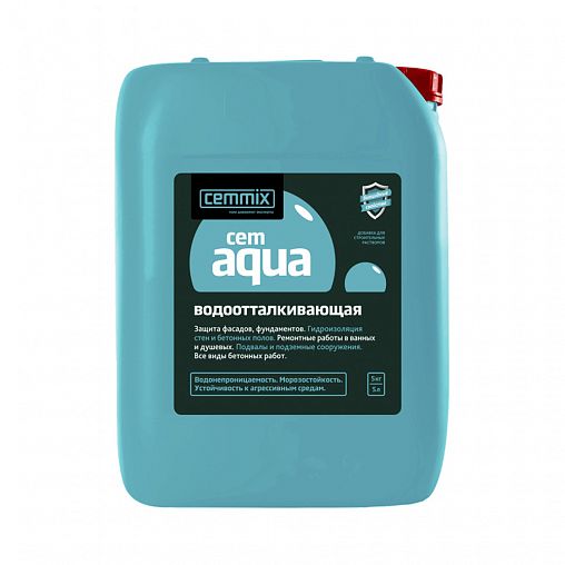 Гидрофобизирующая добавка для бетона Cemmix CemAqua, 5 л фото