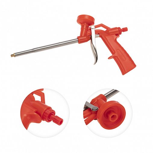 Пистолет для монтажной пены Rexant, пластиковый усиленный корпус фото