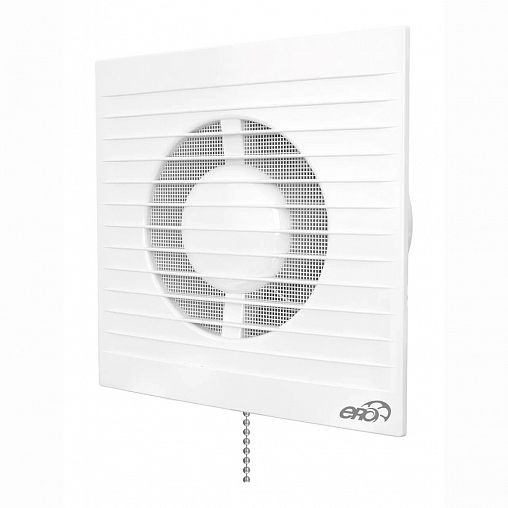 Вентилятор осевой вытяжной Era E 125 S -02, с сеткой и тяговым выключателем, D 125 мм, 16 Вт фото