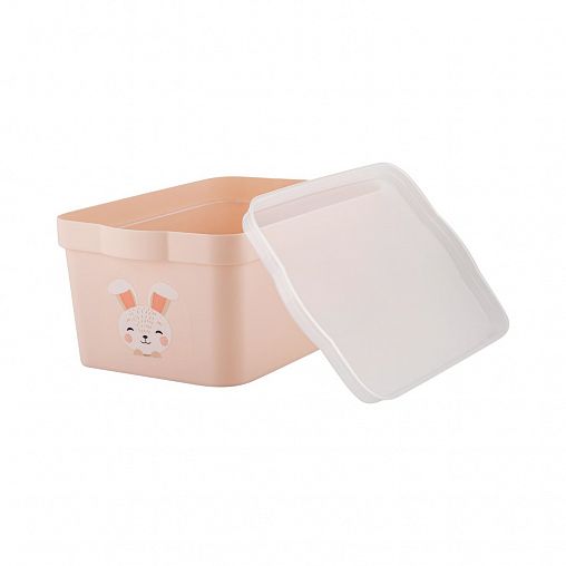 Ящик для хранения Keeplex Happy, 7,5 л, розовый зефир фото