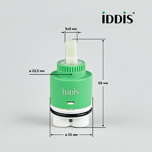 Картридж для смесителя IDDIS 999C35H0SM, с ножками, 35 мм фото