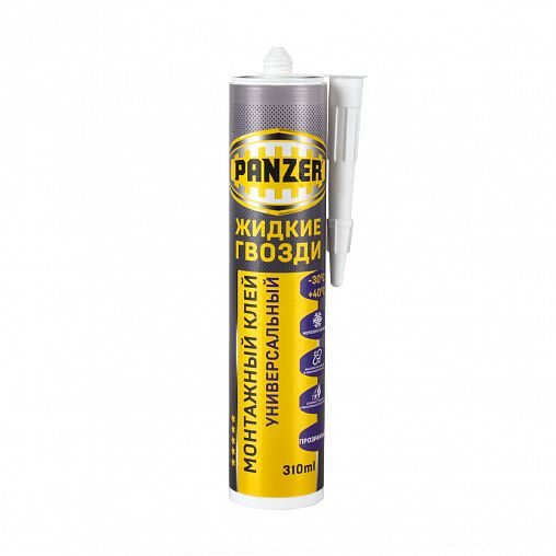 Клей монтажный Panzer Жидкие гвозди, 310 мл, прозрачный фото
