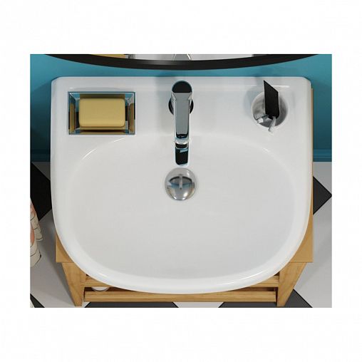 Раковина Sanita Комфорт 50 ВКС, 50 x 40 x 18,5 см, белая фото