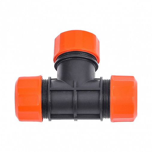 Тройник для соединения шлангов Жук, цанговый, 3/4" фото