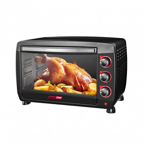 Мини-печь Centek CT-1532-46 BLACK, 46 л, 2000 Вт, таймер, черная фото