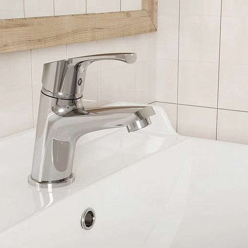 Смеситель для раковины с коротким изливом Milardo Sterm STESB00M01, однорычажный, хром фото