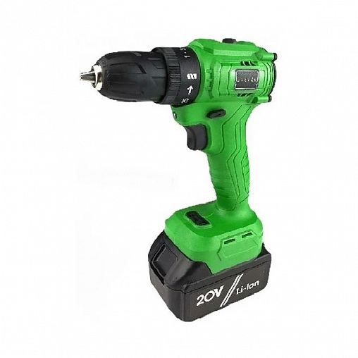 Дрель аккумуляторная Zitrek Greenpower 20 Pro, 20 В, 2 x 4 Ач Li-ion, ЗУ фото