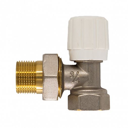 Регулирующий клапан для радиатора СТМ CARAVH12, ручной, угловой, 3/4" фото