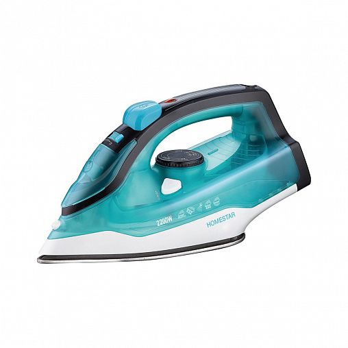Утюг Homestar HS-4011, 2200 Вт, подошва из нержавеющей стали, бирюзовый фото