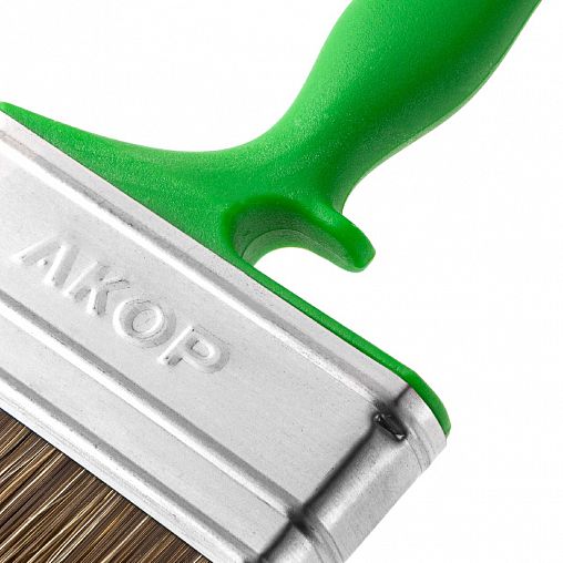 Кисть плоская для дерева Акор Мастер, смешанная щетина, пластиковая ручка, 75 x 17 мм фото