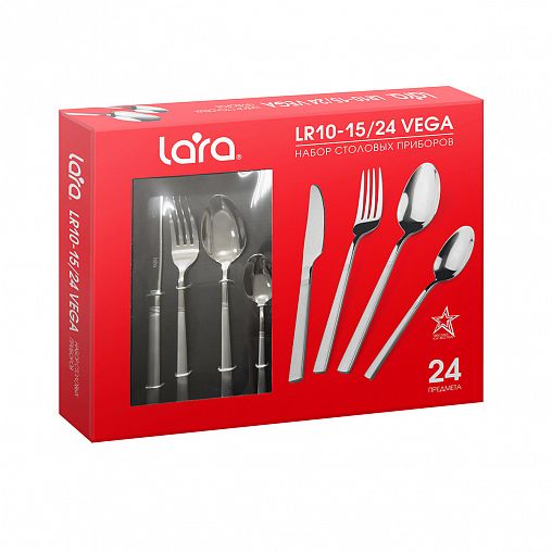Набор столовых приборов Lara Vega, 24 предмета фото
