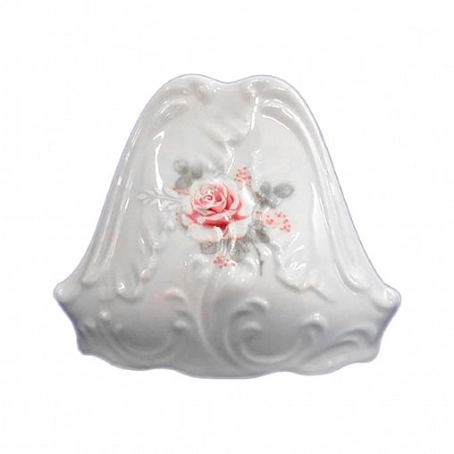 Салфетница Cmielow Рококо Бледная роза, фарфоровая, 12 x 6 x 9,5 см фото