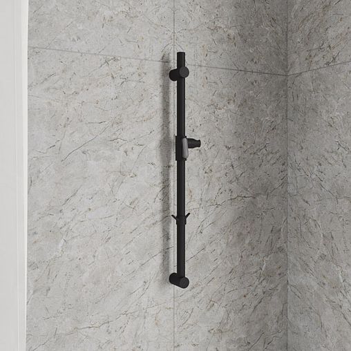 Штанга для душа Milardo Ideal Spa, черная матовая фото