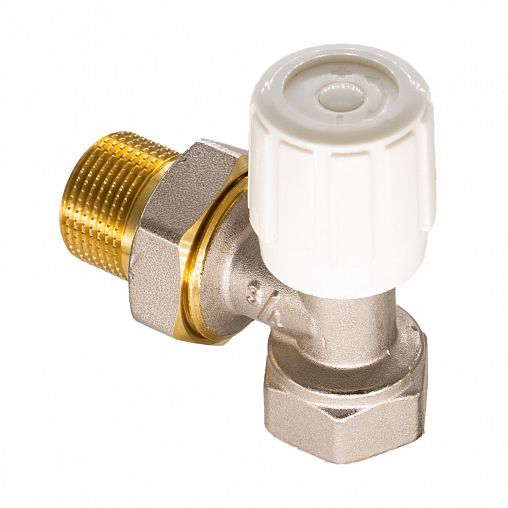 Регулирующий клапан для радиатора СТМ CARAVH12, ручной, угловой, 3/4" фото