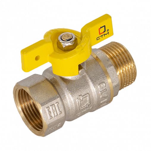 Кран шаровой для газа СТМ Газ 1/2" г/ш, бабочка фото