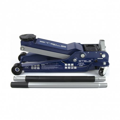 Домкрат подкатной гидравлический Stels Low Profile Quick, с фиксатором, 100 - 565 мм, 3,5 т фото