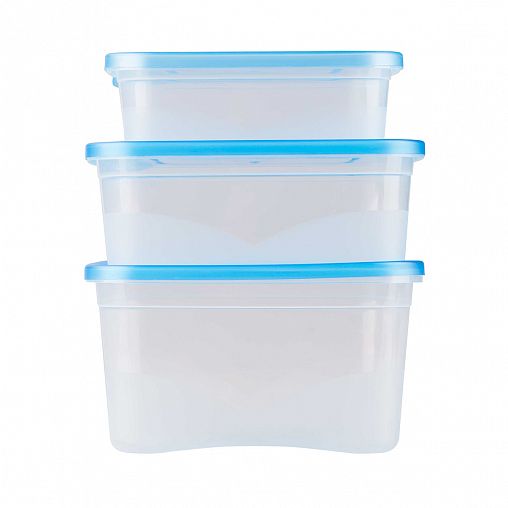 Набор контейнеров Альтернатива, 3 шт (0,4 л, 0,7 л, 1 л) фото