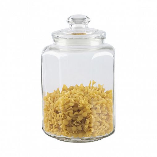 Банка для сыпучих продуктов Mallony Lattina, стеклянная, с крышкой, 3 л фото