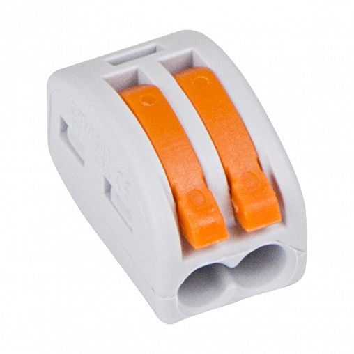 Клемма универсальная Rexant СМК 222-412, 2-проводная, 0,08 - 2,5/4 мм², серая, 5 шт фото