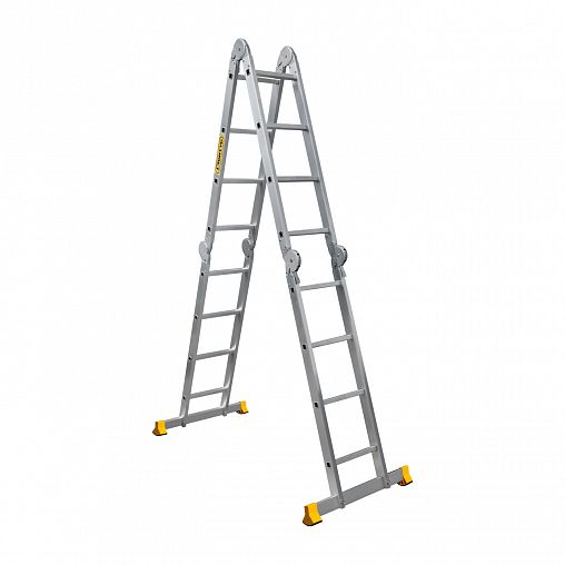 Лестница-трансформер шарнирная Alumet T455, алюминиевая, 4 x 5 ступеней, 2,8 - 5,79 м фото