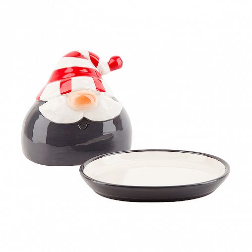 Масленка Dolomite Сказочные гномы, керамическая, 16 x 13 x 13,5 см фото