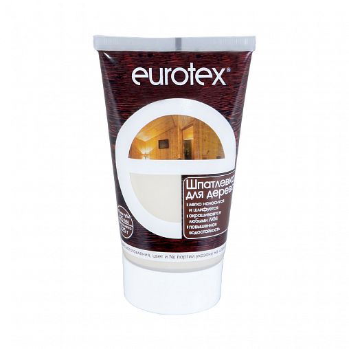 Шпатлевка для дерева Eurotex, акриловая, 0,225 кг, махагон фото