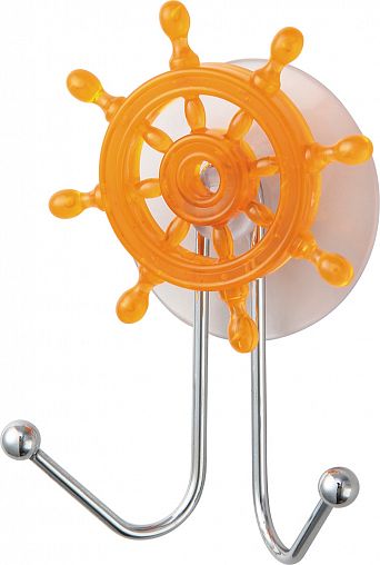 Крючок на присоске двойной Рыжий кот Штурвал фото