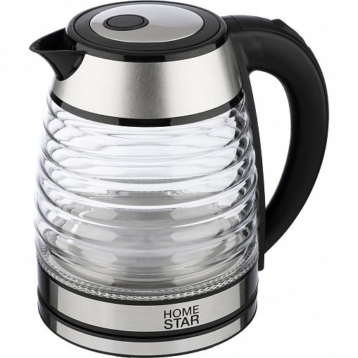 Стеклянный чайник электрический Homestar HS-1046, 1,5 л фото