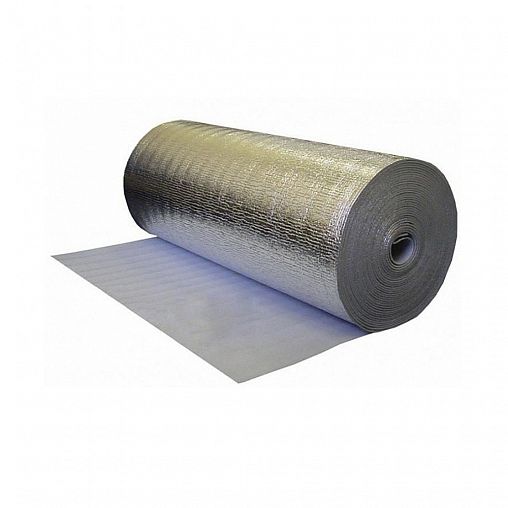 Полиэтилен вспененный Тепофол А, 4 мм, ширина 1,2 м, с металлизированным слоем, 36 м² фото