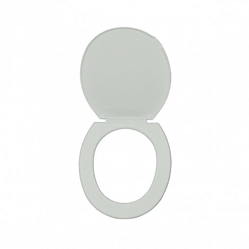 Сиденье для унитаза Инкоэр Стандарт Н, 358 x 300 мм, белый мрамор фото