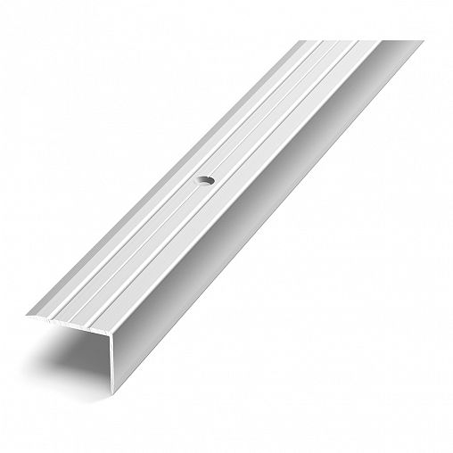 Порог угловой Лука ПУ-03, 900 x 24 x 18 мм, серебро люкс фото