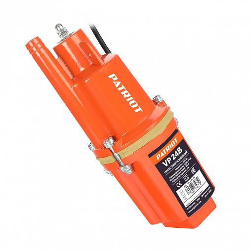 Насос погружной вибрационный Patriot VP 24В, верхний забор воды, 24 м фото