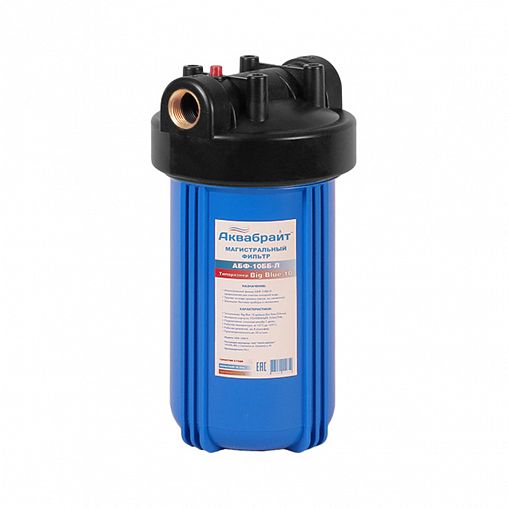 Магистральный фильтр Аквабрайт АБФ-10ББ-Л, 10 Big Blue, 1" фото