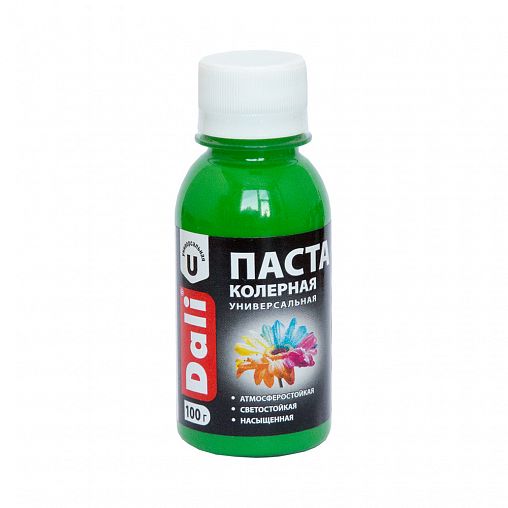 Паста колерная Dali, универсальная, 0,1 кг, зеленое яблоко фото