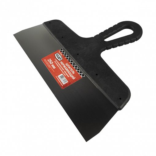 Шпатель фасадный Кедр, нержавеющая сталь, пластиковая ручка, 250 мм фото