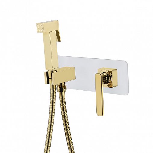 Гигиенический душ Lemark Mista LM6419WG, однорычажный, белый/золото фото