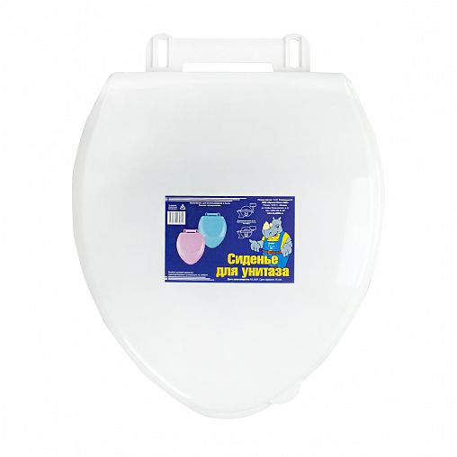Сиденье для унитаза Мультипласт Групп, 46,5 x 37,5 x 5 см, белое фото