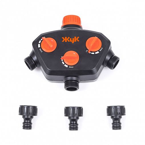 Распределитель для шлангов Жук, трехканальный фото