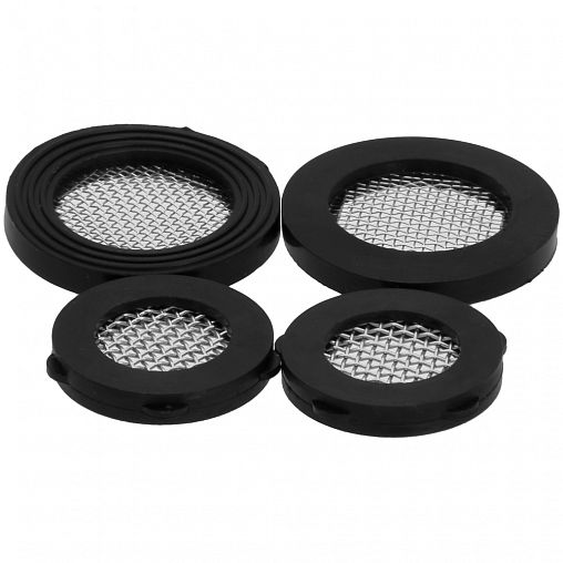 Прокладка для смесителя с сеточкой MasterProf, 1/2", 3/4", набор 4 штуки фото