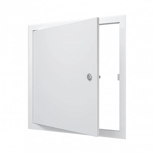 Люк-дверца ревизионная Evecs ЛТ5050МЗп, стальная с замком, с фланцем 500 x 500 мм, 560 x 560 мм фото