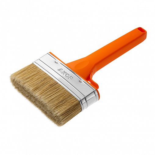 Кисть плоская фасадная Акор Эксперт, смешанная щетина, пластиковая ручка, 120 x 25 мм фото